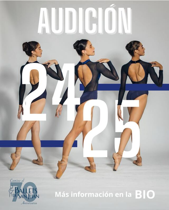 Ballets de San Juan anuncia audiciones para su temporada 2024-2025