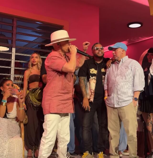 Vico C y la vieja escuela la montan en la residencia de Bad Bunny
