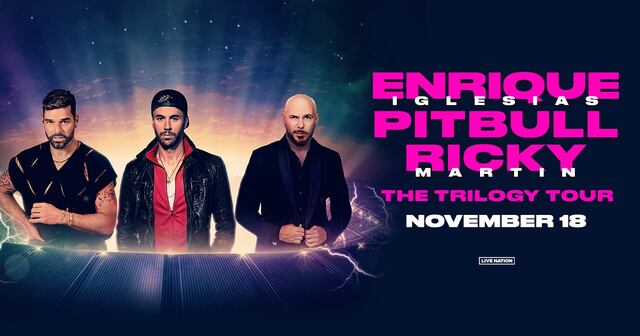 Ricky Martin, Pitbull y Enrique Iglesias unen fuerzas para el “Trilogy Tour” en los Estados Unidos