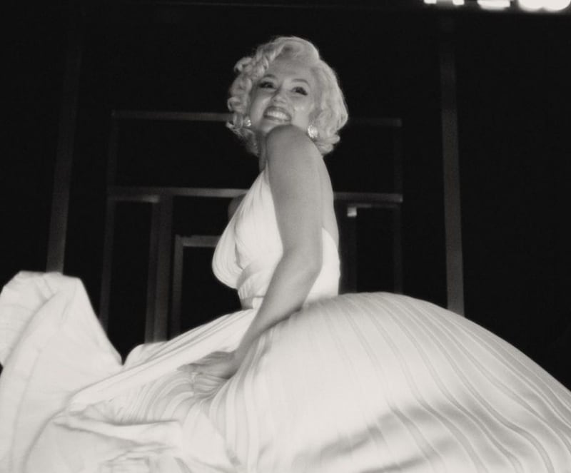 Ana de Armas como Marilyn Monroe en