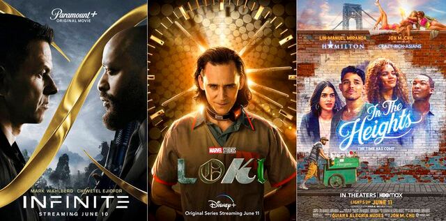 "In the Heights" y "Loki" encabezan los estrenos de esta semana
