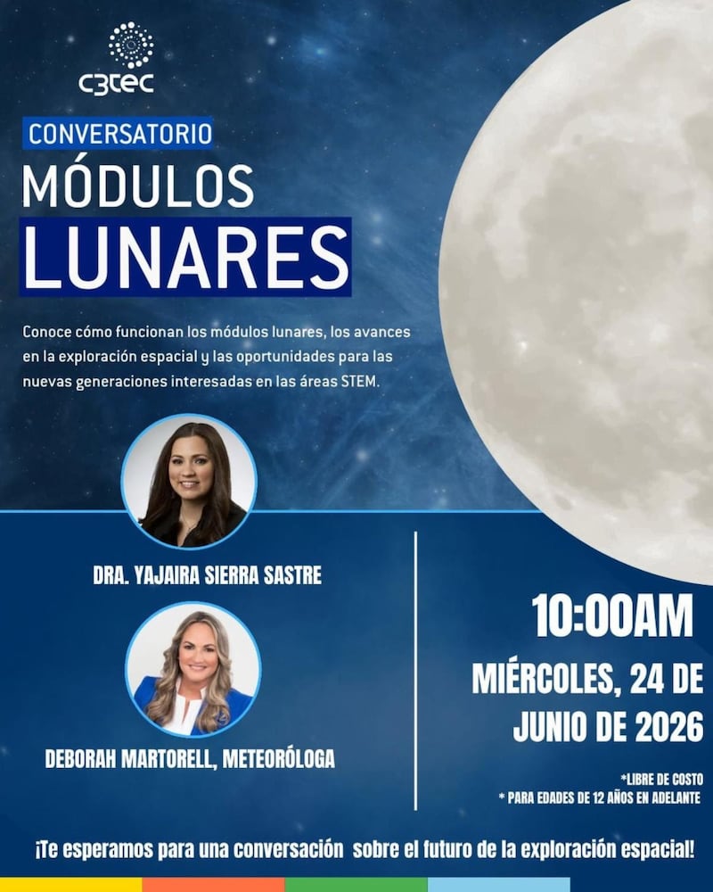 Yajaira Sierra Sastre comparte su experiencia en proyectos espaciales de NASA y Blue Origin junto a Deborah Martorell.