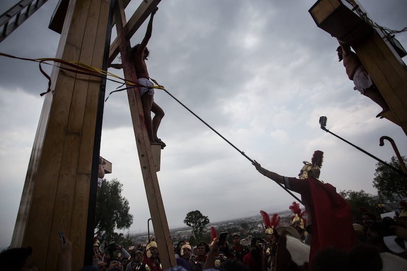 Representación de la Pasión de Cristo en Iztapalapa. 