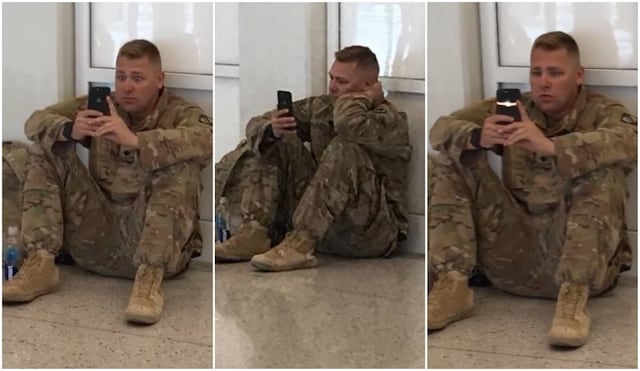 Soldado pierde vuelo y tuvo que ver nacimiento de su hija por Facetime