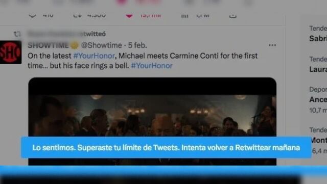 Twitter limita posteos cada media hora por saturación de infraestructura