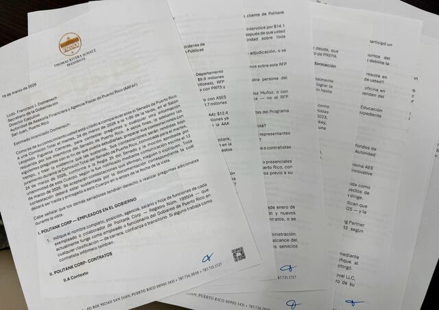 DOCUMENTO: Senado pone bajo lupa contratos, agencias y consultoras en citación a Domenech