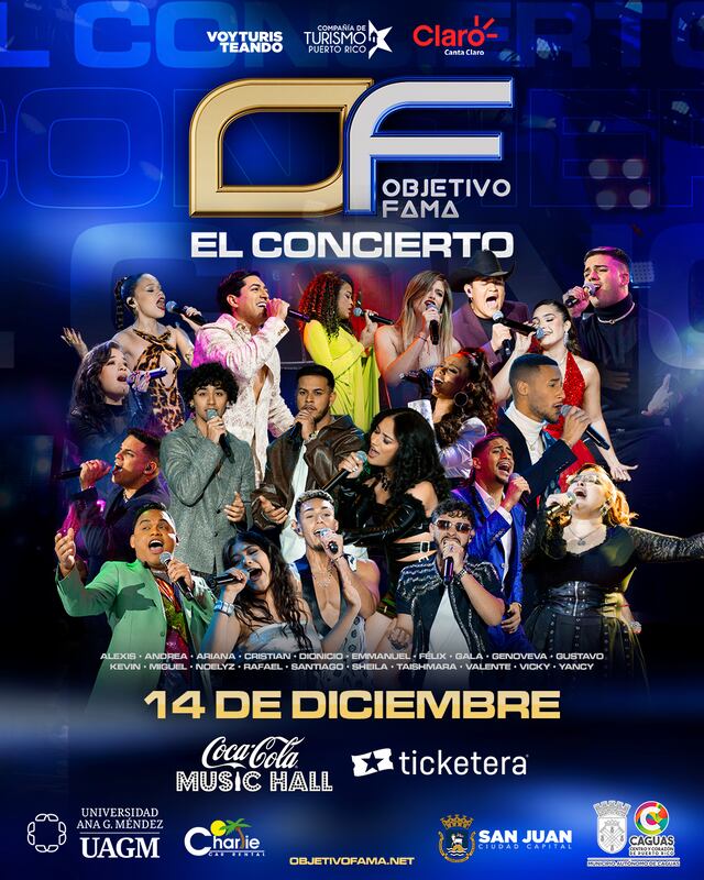 Juntos por última vez: Estrellas de “Objetivo Fama 2025″ se presentan en concierto