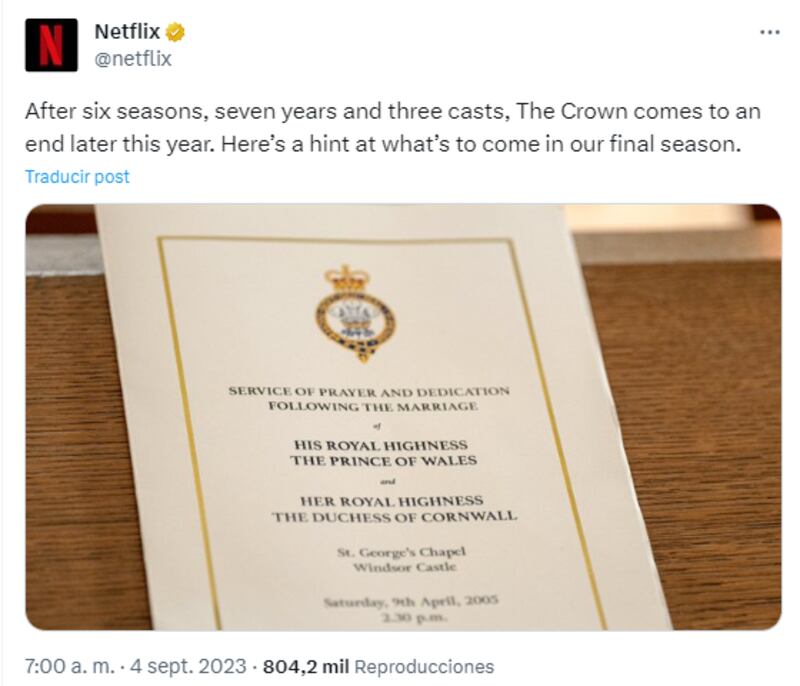 Así anunció la serie su última temporada