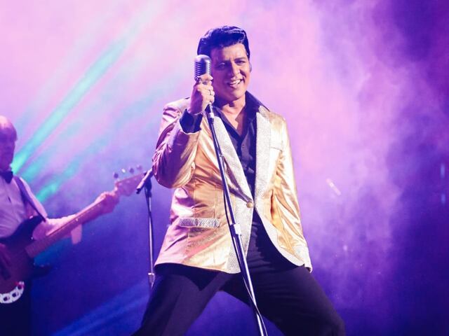 Luis Enrique González logra casa llena en la piel de Elvis Presley