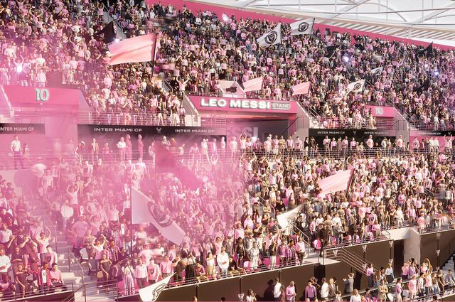 Inter Miami presenta la Tribuna Leo Messi en su nuevo estadio Nu Stadium