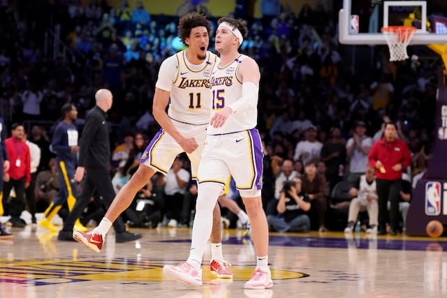 Lakers vencen a Pacers 124-117 sin LeBron ni Doncic