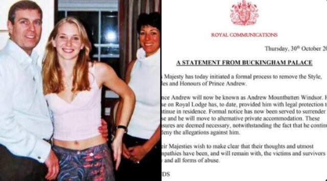El rey Carlos retira los títulos al príncipe Andrés y le ordena mudarse a residencia privada