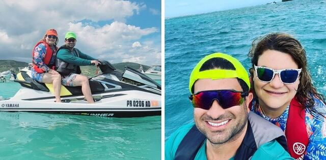 FOTOS: A toda velocidad Jenniffer González y su pareja en un ‘jet ski’ en La Parguera