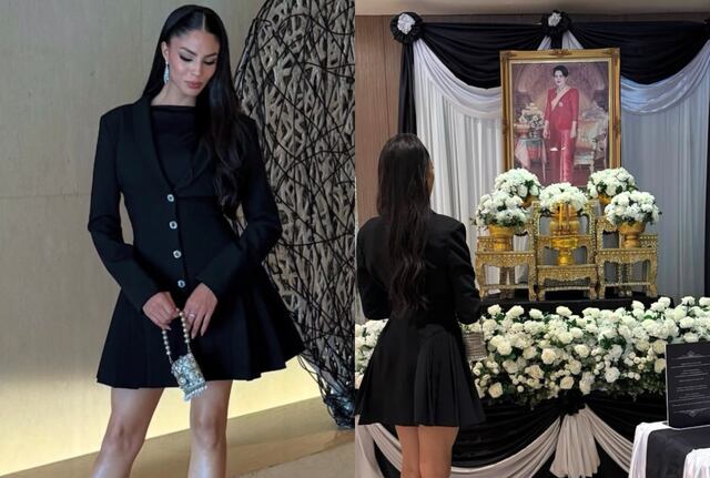 Miss Universo 2025: Zashely Nicole Alicea llega a Tailandia y muestra respeto a la reina madre Sirikit