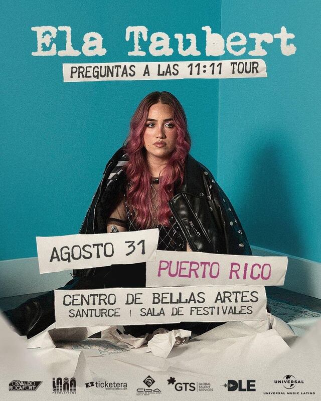 Ela Taubert llega a Puerto Rico con su gira “Preguntas a las 11:11″