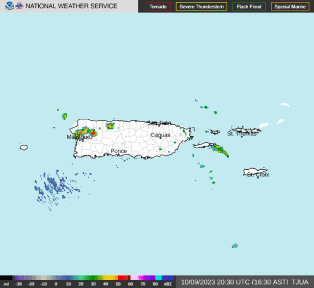 ¡Atención! Advertencia de inundaciones para Añasco, Mayagüez y San Sebastián