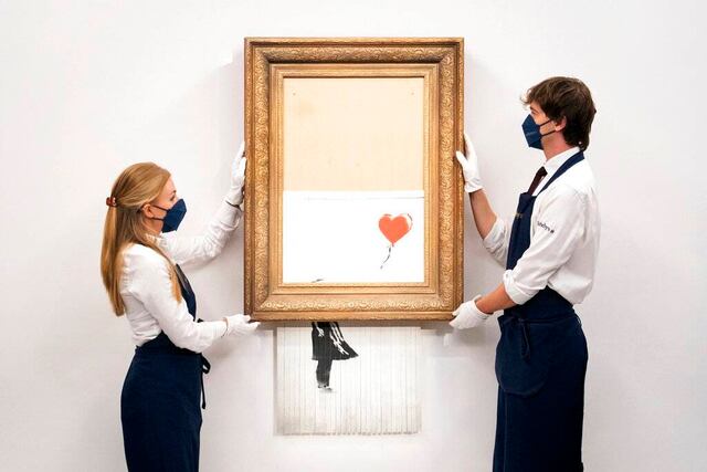 Subastan Banksy triturado por $1.4 millones en Londres