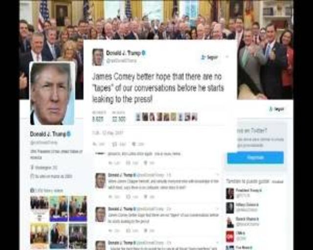 Trump amenaza al director del FBI ante posibles filtraciones a la prensa