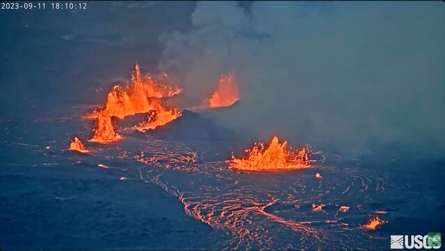 Baja nivel de alerta por la erupción del volcán Kilauea en Hawai