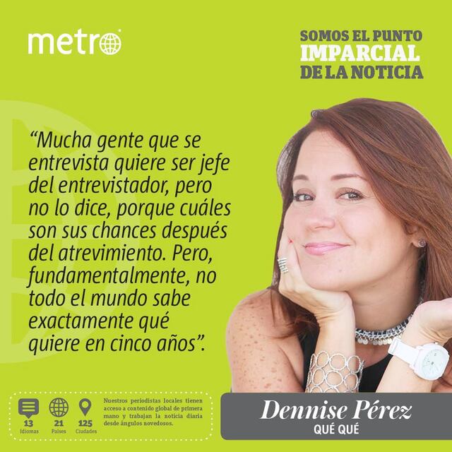 Opinión: ¿Dónde se ve usted en cinco años?