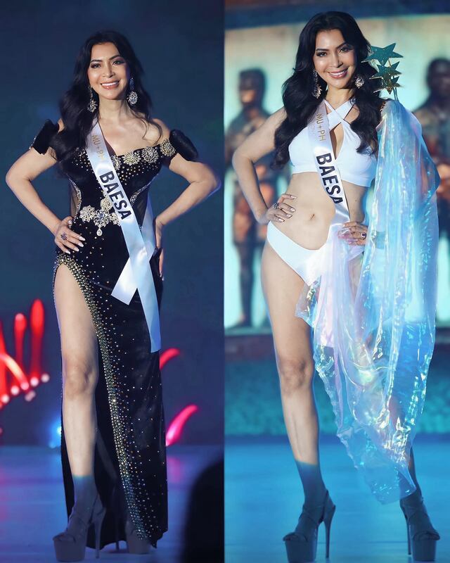 Mujer de 69 años que buscaba competir en Miss Universo se luce en la final de Miss Quezon City