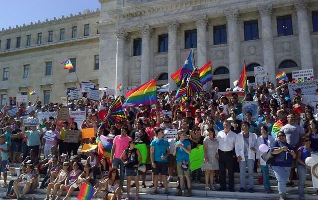 Marcha de la comunidad LGBTT contra la homofobia