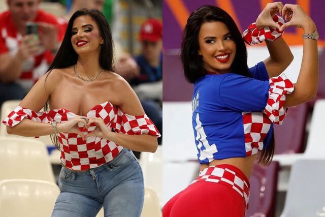 Las mejores fotos de Ivana Knoll, la fan número uno de Croacia y Qatar 2022