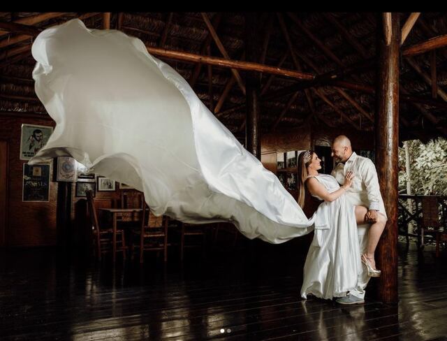 Deddie Romero comparte imágenes de su segundo Love Story con Richard Báez