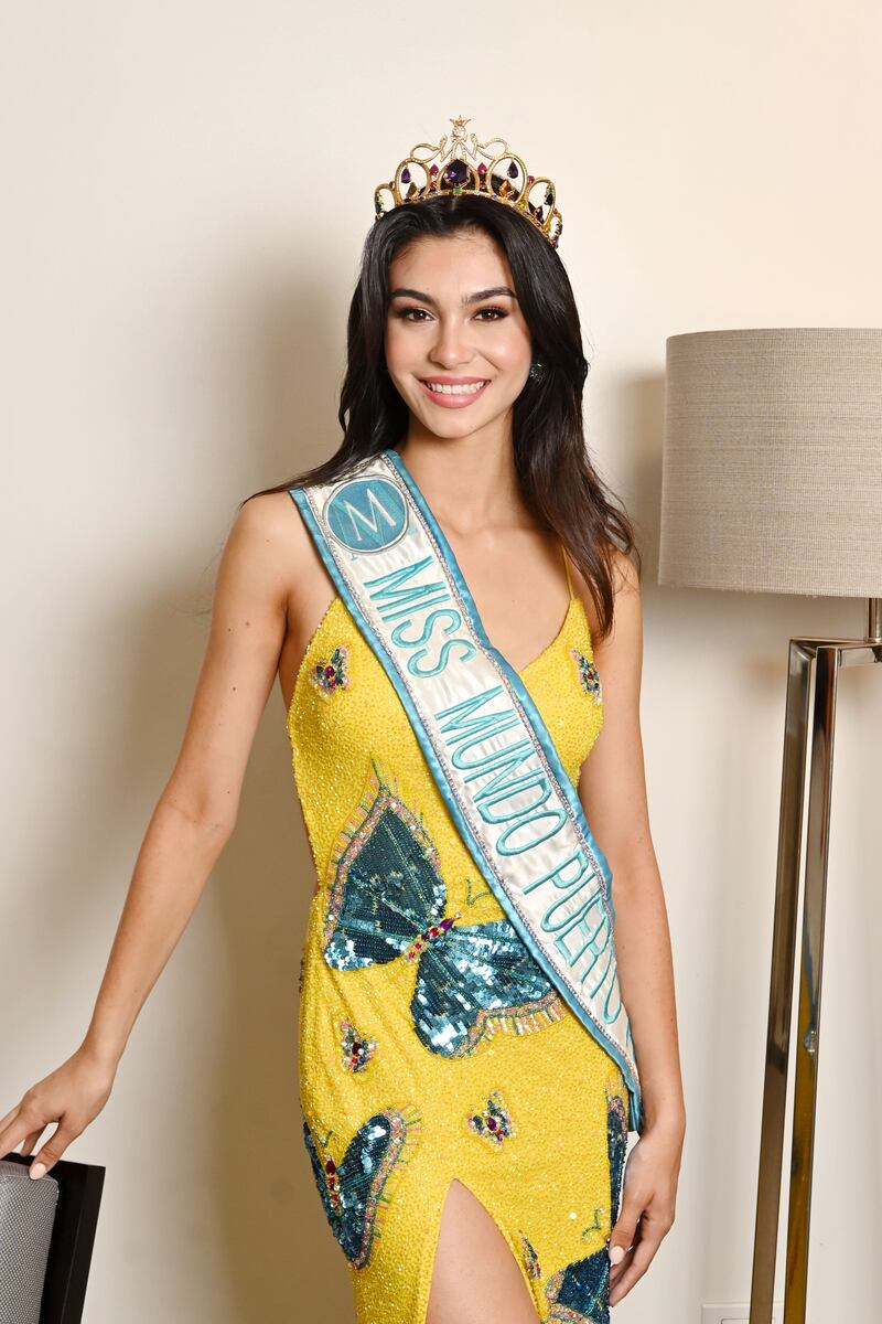 Elena Rivera, Miss Mundo 2022. Hotel Fairmont El San Juan. Isla Verde. foto Dennis A. Jones Metro PR 1 de julio de 2022