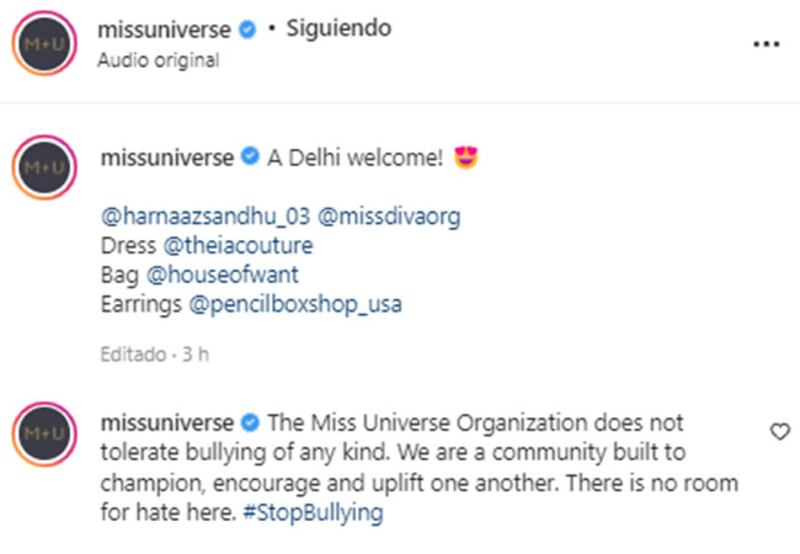 Instagram @missuniverse