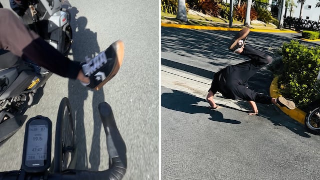 Citan a Fiscalía al motorista que acosó a ciclista en Vega Baja