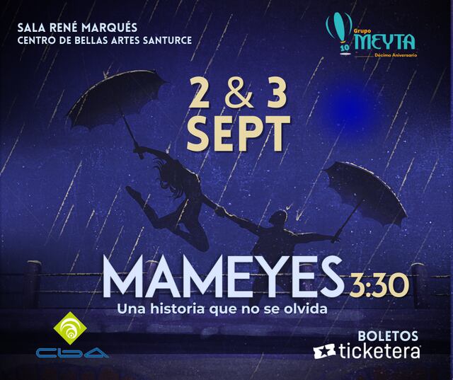 Llega al teatro el musical “Mameyes 3:30, una historia que no se olvida”