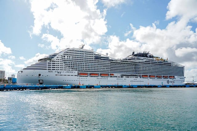 MSC World America atraca por primera vez en el Puerto de San Juan