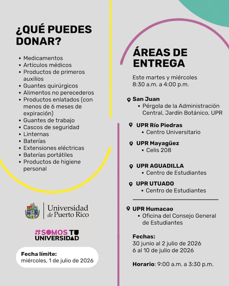 UPR activa campaña de ayuda humanitaria para familias afectadas por terremotos en Venezuela.