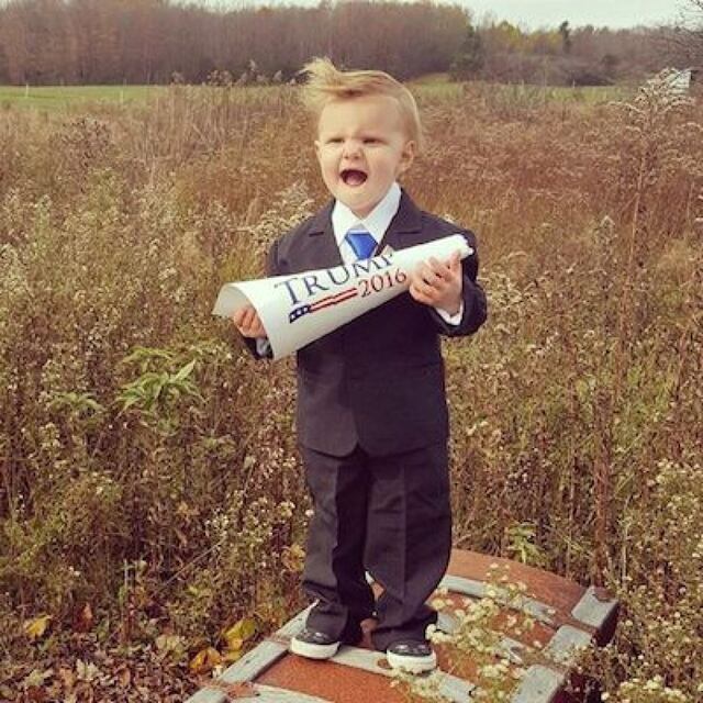 ¡Lo cumplieron! Así se disfrazaron de Donald Trump en Halloween