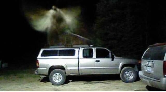 Captan a un "ángel" sobre una residencia en Estados Unidos