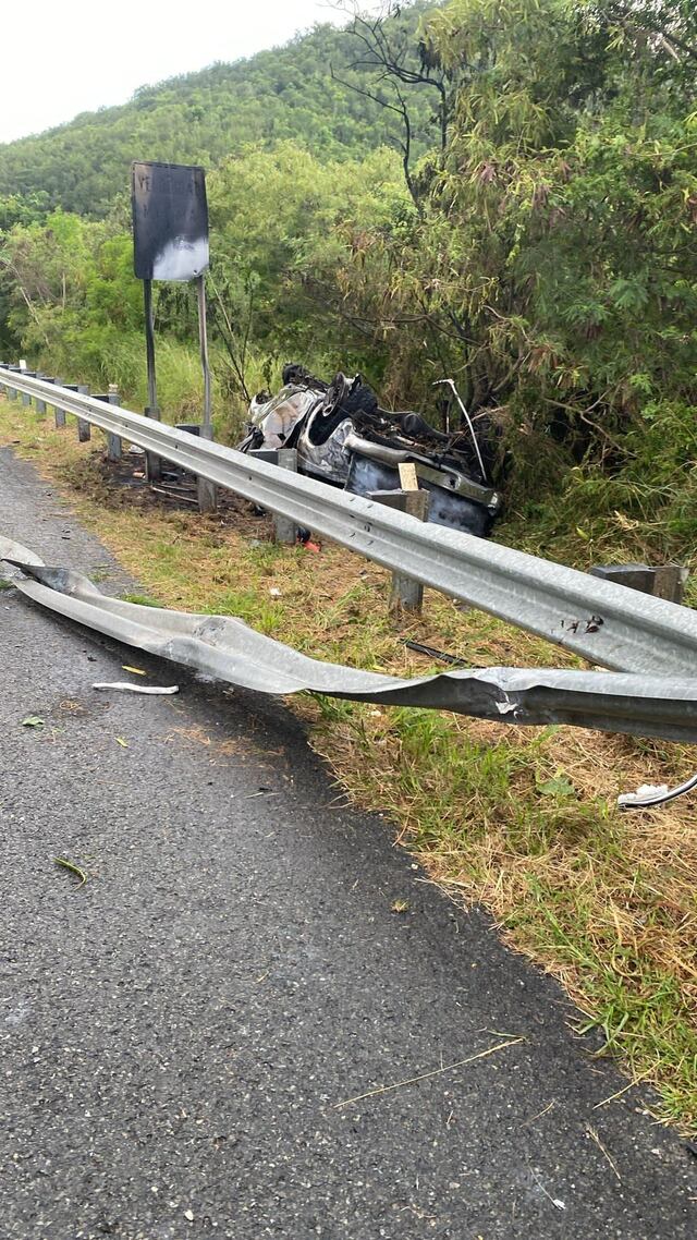 Persona muere calcinada en accidente de tránsito en Sabana Grande