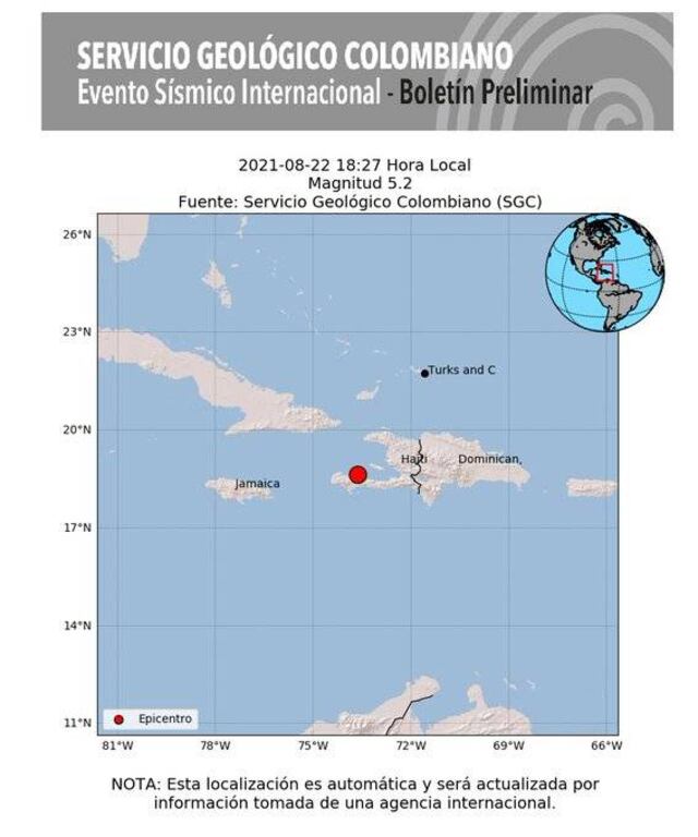 Un nuevo temblor sacude a Haití
