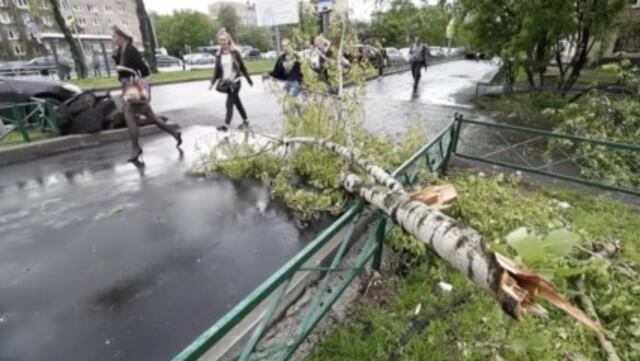 Un temporal de lluvia y viento deja once muertos y decenas de heridos en Moscú