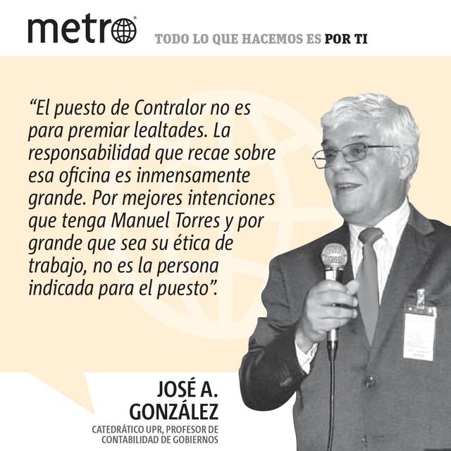 Opinión de José A. González Taboada: El Nuevo Contralor de Puerto Rico (o La Nueva Contralora)