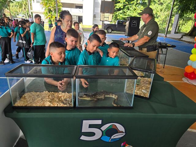 DRNA orienta a estudiantes sobre especies invasoras exóticas en Puerto Rico