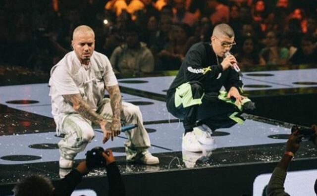 Sin remordimientos, J Balvin felicita a Bad Bunny por su éxito
