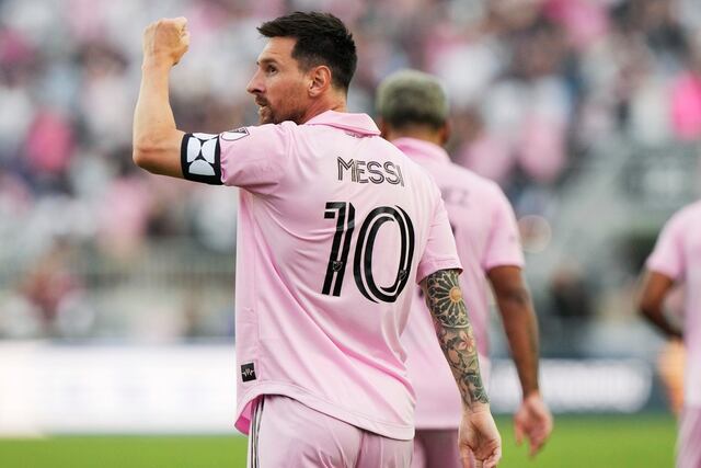 Messi anota 2 goles en 1er tiempo con Inter Miami
