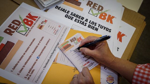 Burger King activa la Red BK para facilitar la comunicación de las familias en Puerto Rico tras el paso del huracán María.