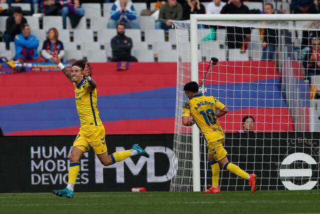 Barcelona sucumbe 2-1 ante Las Palmas