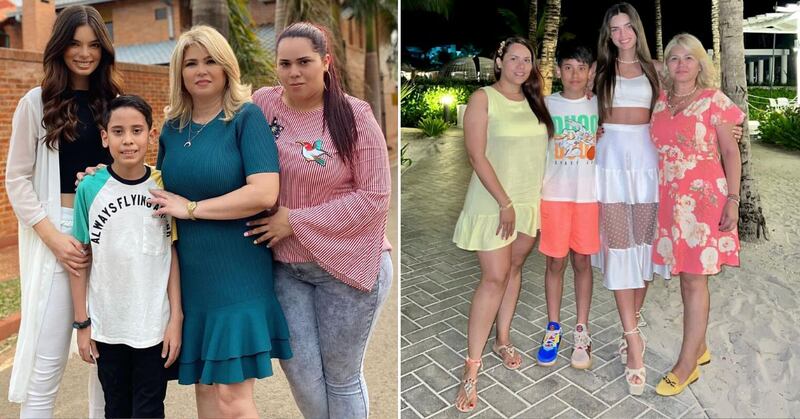 Redes sociales de Nadia, Ludy y Eli Ferreira