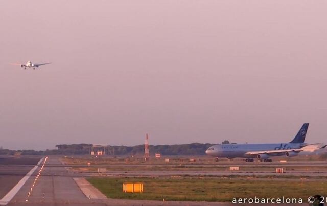 Dos aviones casi se estrellan en Barcelona