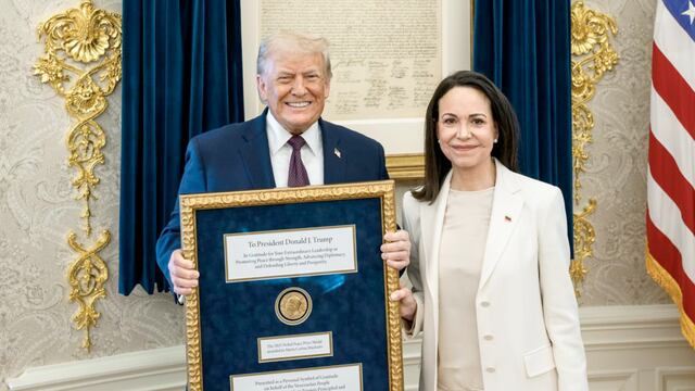 Trump aconsejó a María Corina Machado que no vuelva a Venezuela por ahora, según el NYT