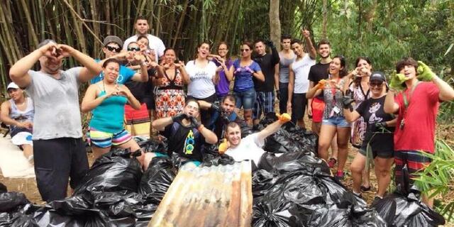 Recogen más de 20 mil libras de basura en ríos y playas de la Isla