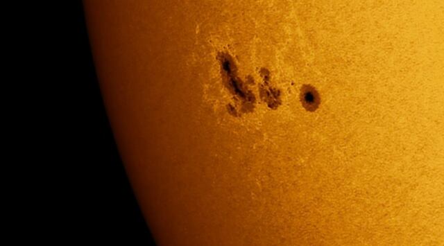 Captan desde Puerto Rico enormes manchas en el Sol